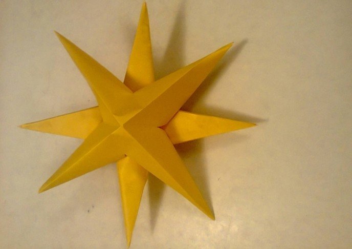 eaca85a3a1963efe61ef0e2d9cfec60c Обємна зірка з паперу — як скласти + шаблони (схеми) для вирізання