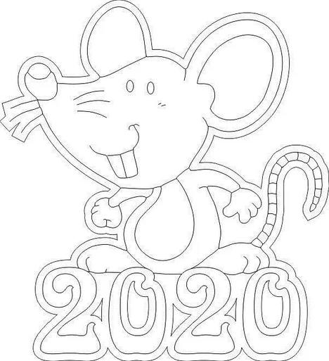 ee6e94c57e02aed3d22d36ba6db1cc01 Трафарети щури або миші на вікна до Нового року 2020 для вирізання з паперу