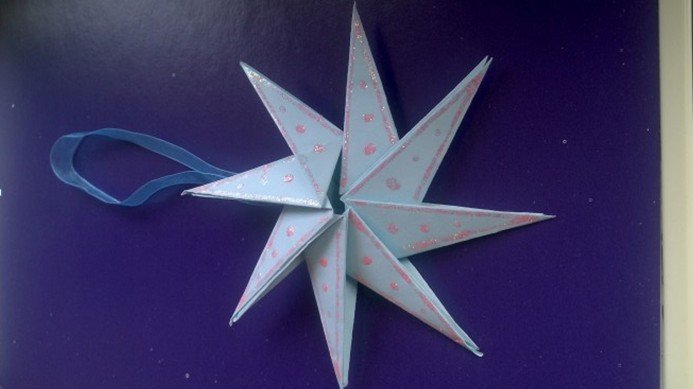 f99957af56d8c1b99afa8239308ec207 Обємна зірка з паперу — як скласти + шаблони (схеми) для вирізання