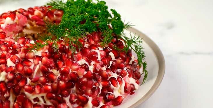 salat granatovyjj braslet   klassicheskie recepty ochen vkusnogo salata63 Салат  Гранатовий браслет — класичні рецепти дуже смачного салату