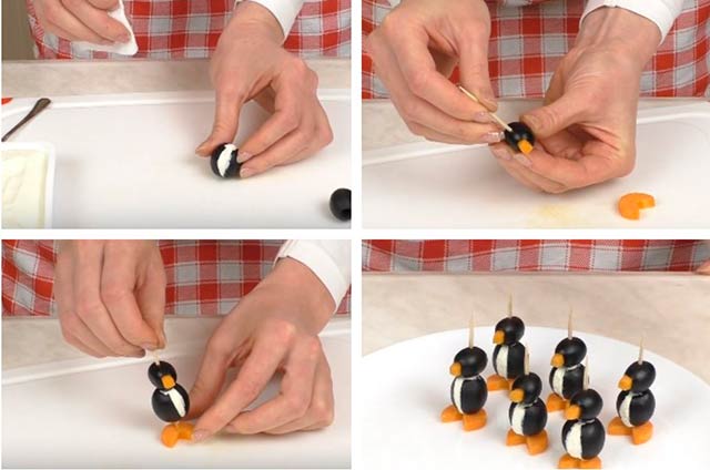 zakuska na novyjj god pingviny   3 recepta153 Закуска на Новий рік «Пінгвіни» — 3 рецепта