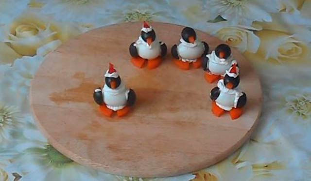 zakuska na novyjj god pingviny   3 recepta157 Закуска на Новий рік «Пінгвіни» — 3 рецепта