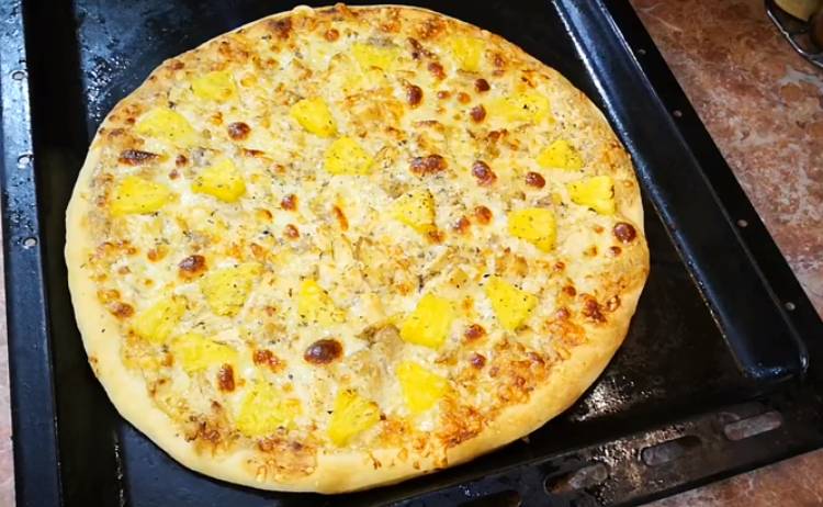 395fb68d3e99a265067c650bf212714f Гавайська піца з куркою та ананасом в духовці — рецепти в домашніх умовах