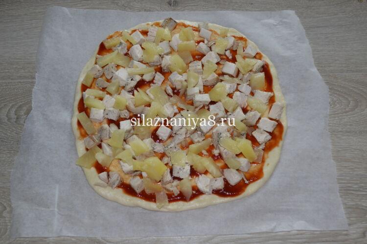 580bbe0a9823e1d8eabdfadb2d9cf11d Гавайська піца з куркою та ананасом в духовці — рецепти в домашніх умовах