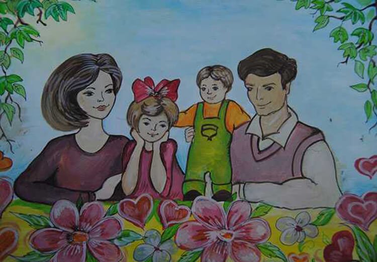 detskie risunki na den materi: vyrazhaem svoyu lyubov k mame na bumage217 Дитячі малюнки на день матері: виражаємо свою любов до мами на папері