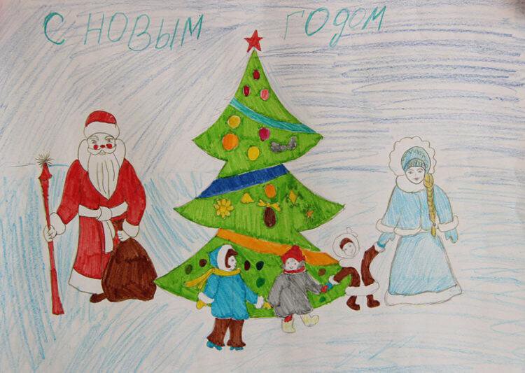 risunki na novogodnyuyu tematiku: chto narisovat na novyjj god261 Малюнки на новорічну тематику: що намалювати на Новий рік