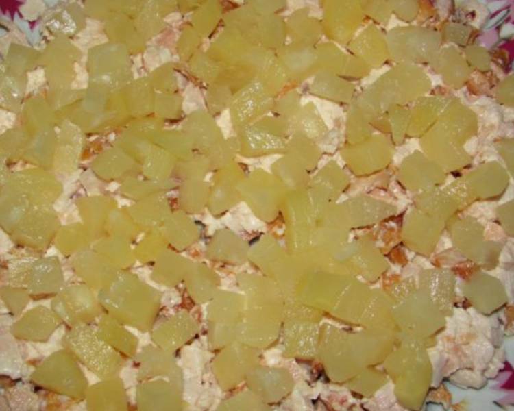 9ee1a8f1e7b730f5d10e981a2ec1bbae Салат з куркою і ананасами з сиром (смачні рецепти)