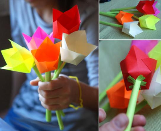 458bd9ac669cc0e03e16c06d5424bae7 Квіти з паперу — схеми і шаблони для створення паперових квітів