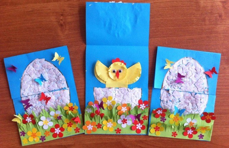 9f07a1d88594ce385d0f15ba93bcaabc Красиві листівки на Великдень з паперу з шаблонами для дітей
