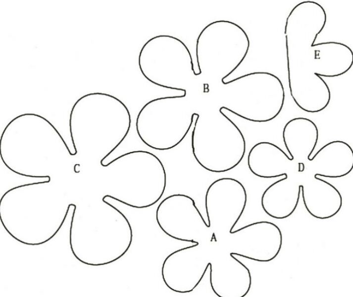 e57820921594c0f6404ef0b75747776a Квіти з паперу — схеми і шаблони для створення паперових квітів
