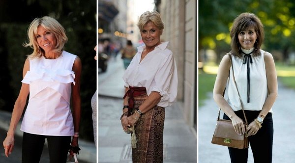 a5559bc13e5cd0adeb1cba691c6c3fb9 Блузки жіночі стильні для жінок елегантного віку 50 60 років. Фото, образи