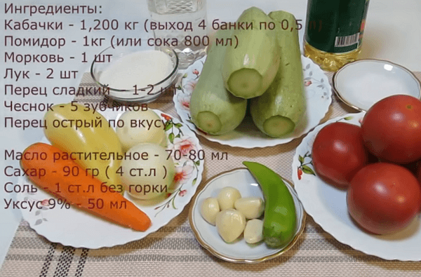 salaty iz kabachkov na zimu – samye vkusnye recepty53 Салати з кабачків на зиму – найсмачніші рецепти